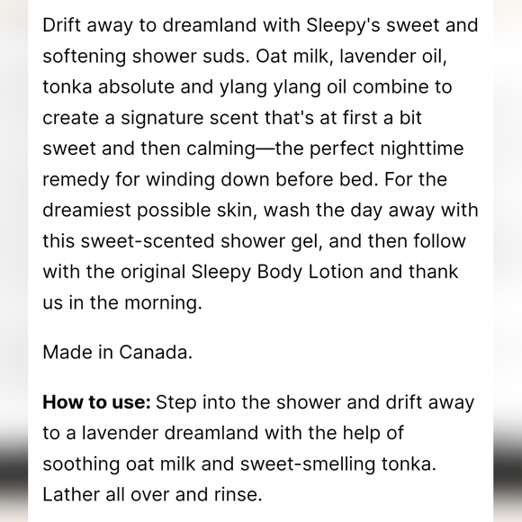 Lush sleepy shower gel - Picture 3 of 4